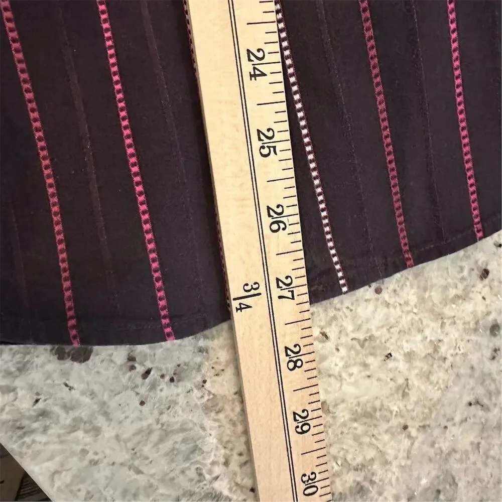 Ben Sherman Men's M purple Red Striped Long Sleeve Button-Up Shirt - Picture 9 of 9